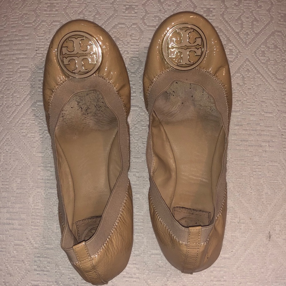 Nude flats by Tory Burch